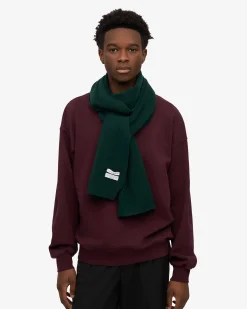 Merino Wool Beanie & Scarf - Emerald Green