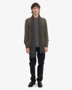 Merino Wool Beanie & Scarf - Lava Grey