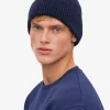 Merino Wool Beanie & Scarf - Marine Blue
