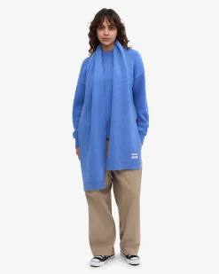 Merino Wool Beanie & Scarf - Pacific Blue