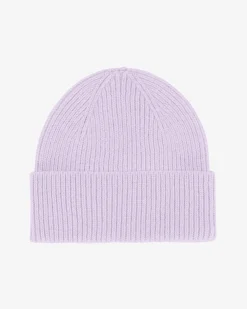 Merino Wool Beanie - Soft Lavender