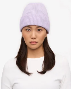 Merino Wool Beanie - Soft Lavender