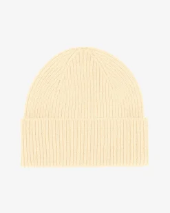 Merino Wool Beanie - Soft Yellow