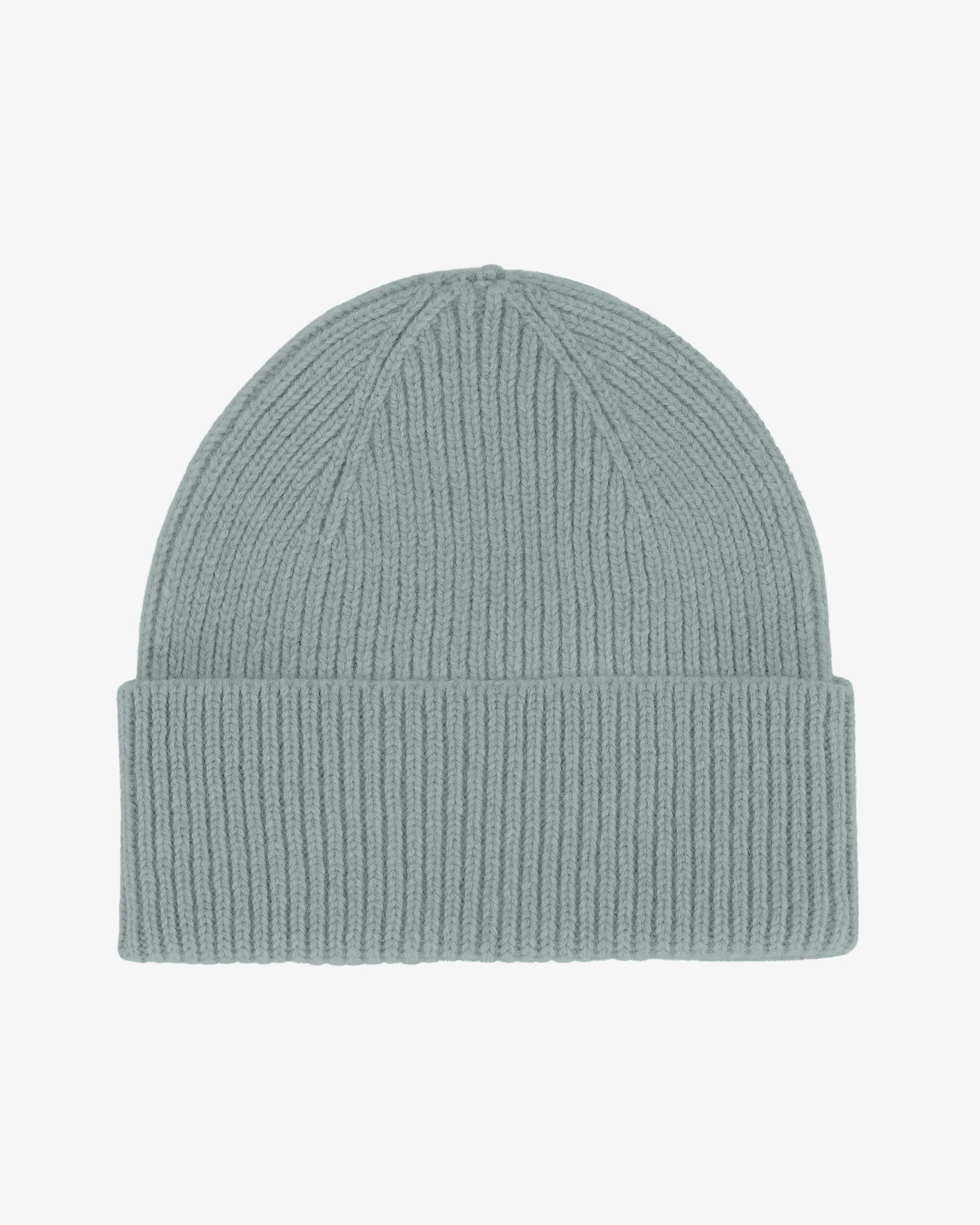 Merino Wool Beanie - Steel Blue