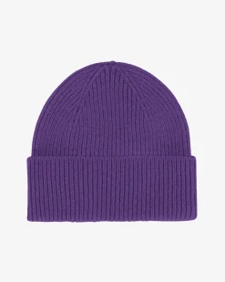 Merino Wool Beanie - Ultra Violet