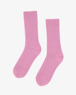Merino Wool Blend Sock - Cherry Blossom