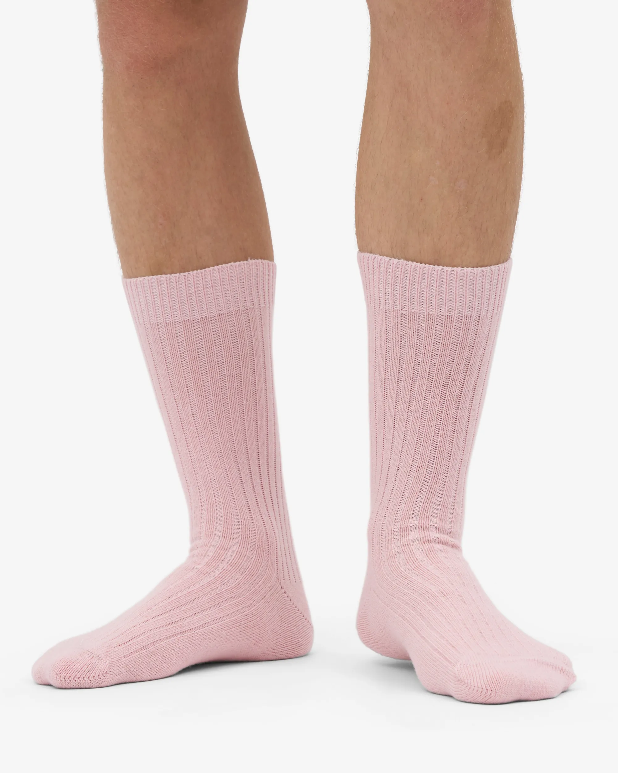 Merino Wool Blend Sock - Faded Pink