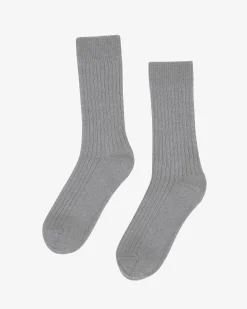 Merino Wool Blend Sock - Heather Grey