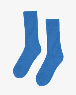 Merino Wool Blend Sock - Pacific Blue