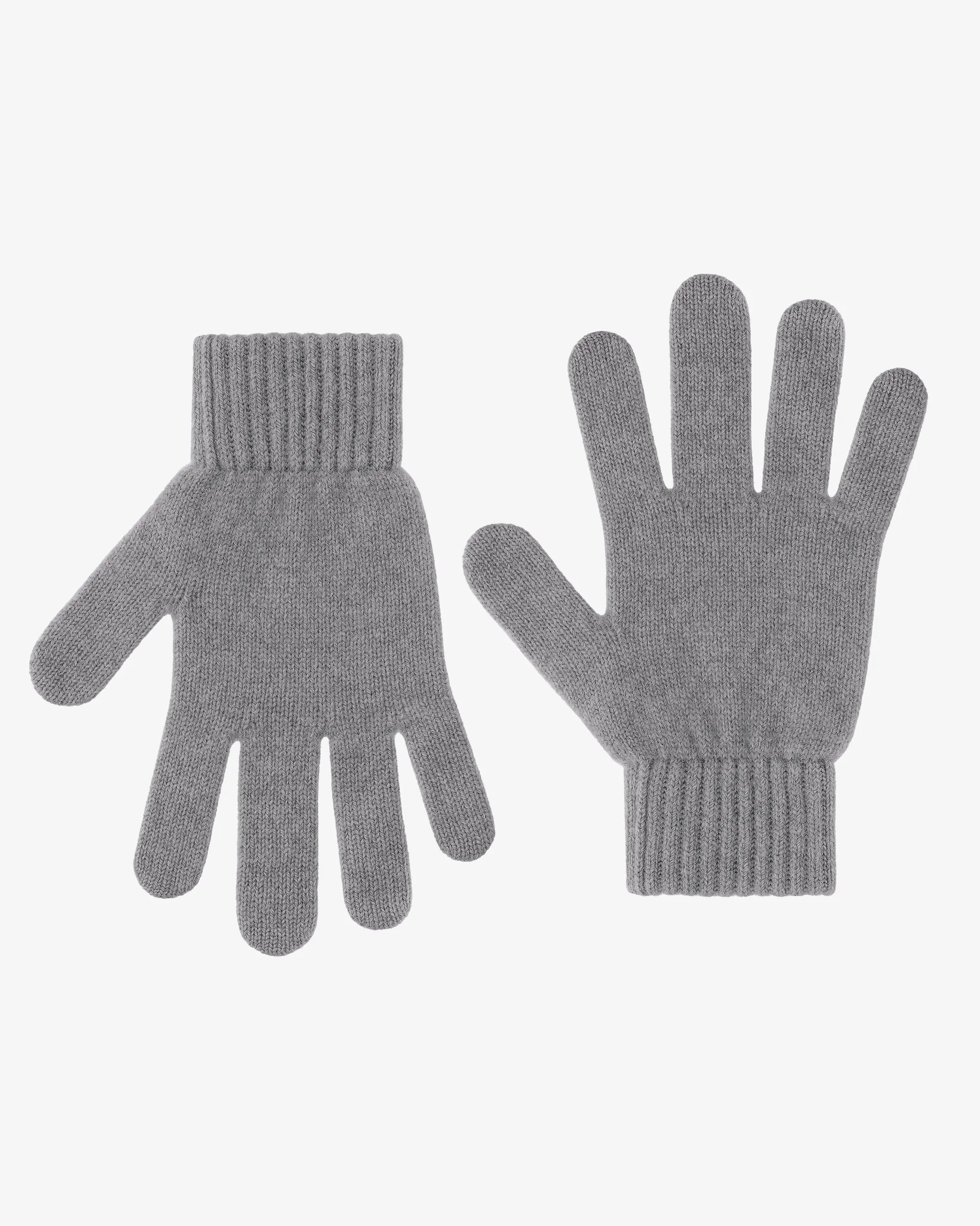 Merino Wool Gloves - Heather Grey