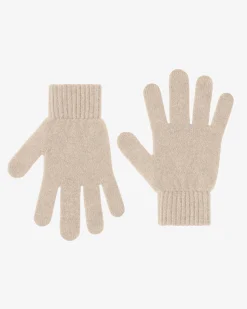Merino Wool Gloves - Ivory White