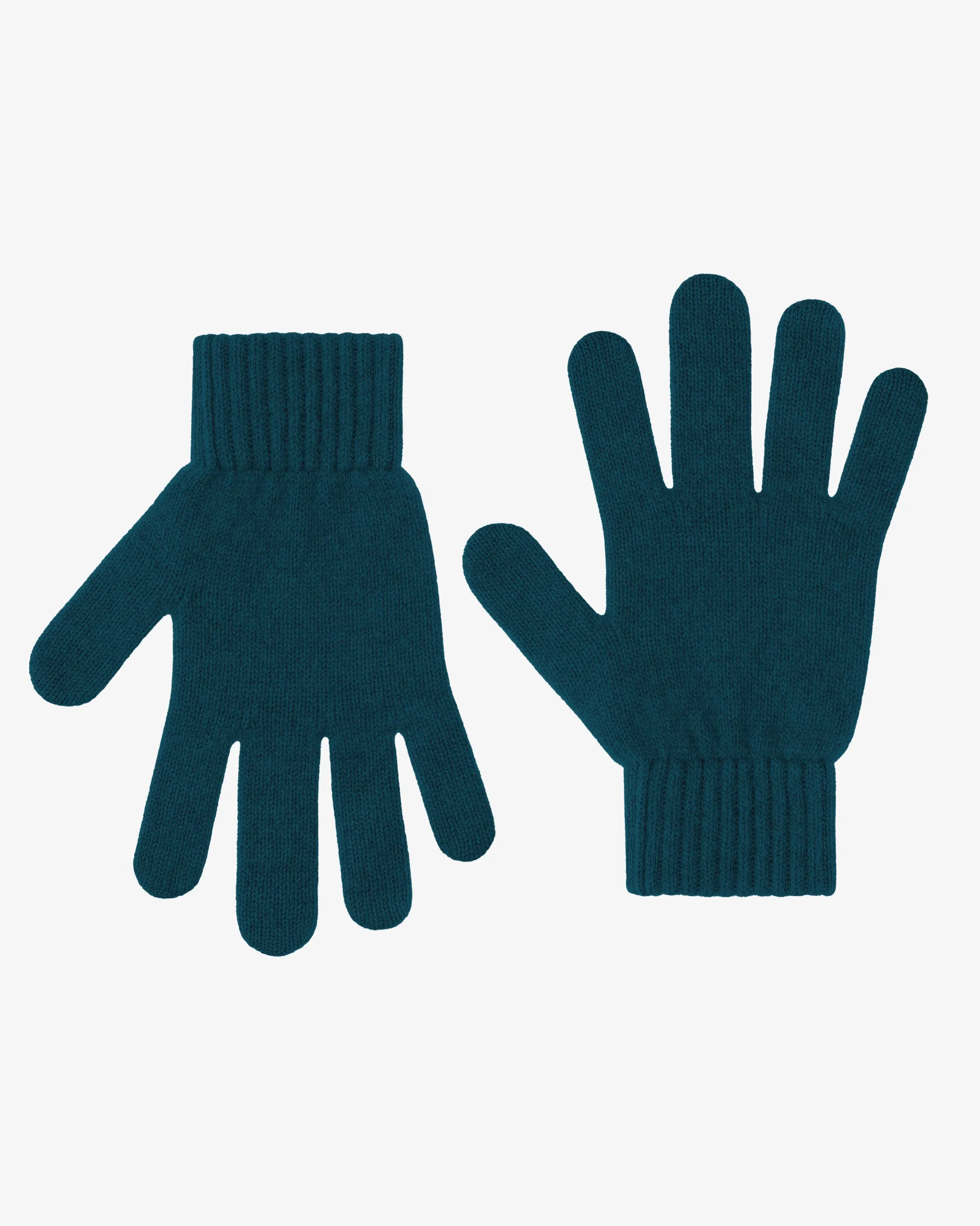 Merino Wool Gloves - Ocean Green