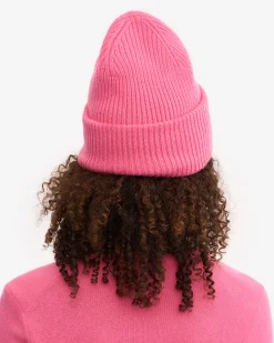 Merino Wool Hat - Bubblegum Pink