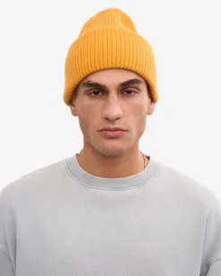 Merino Wool Hat - Burned Yellow