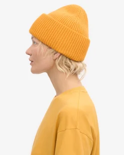 Merino Wool Hat - Burned Yellow