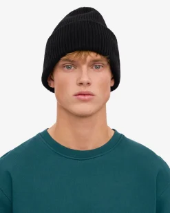 Merino Wool Hat - Deep Black