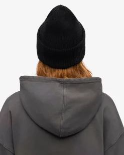Merino Wool Hat - Deep Black