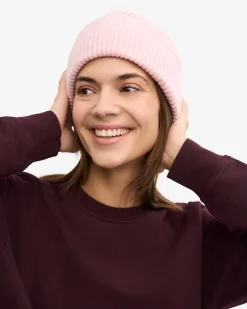 Merino Wool Hat - Faded Pink