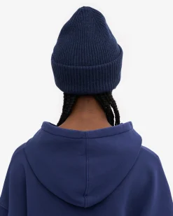 Merino Wool Hat - Marine Blue