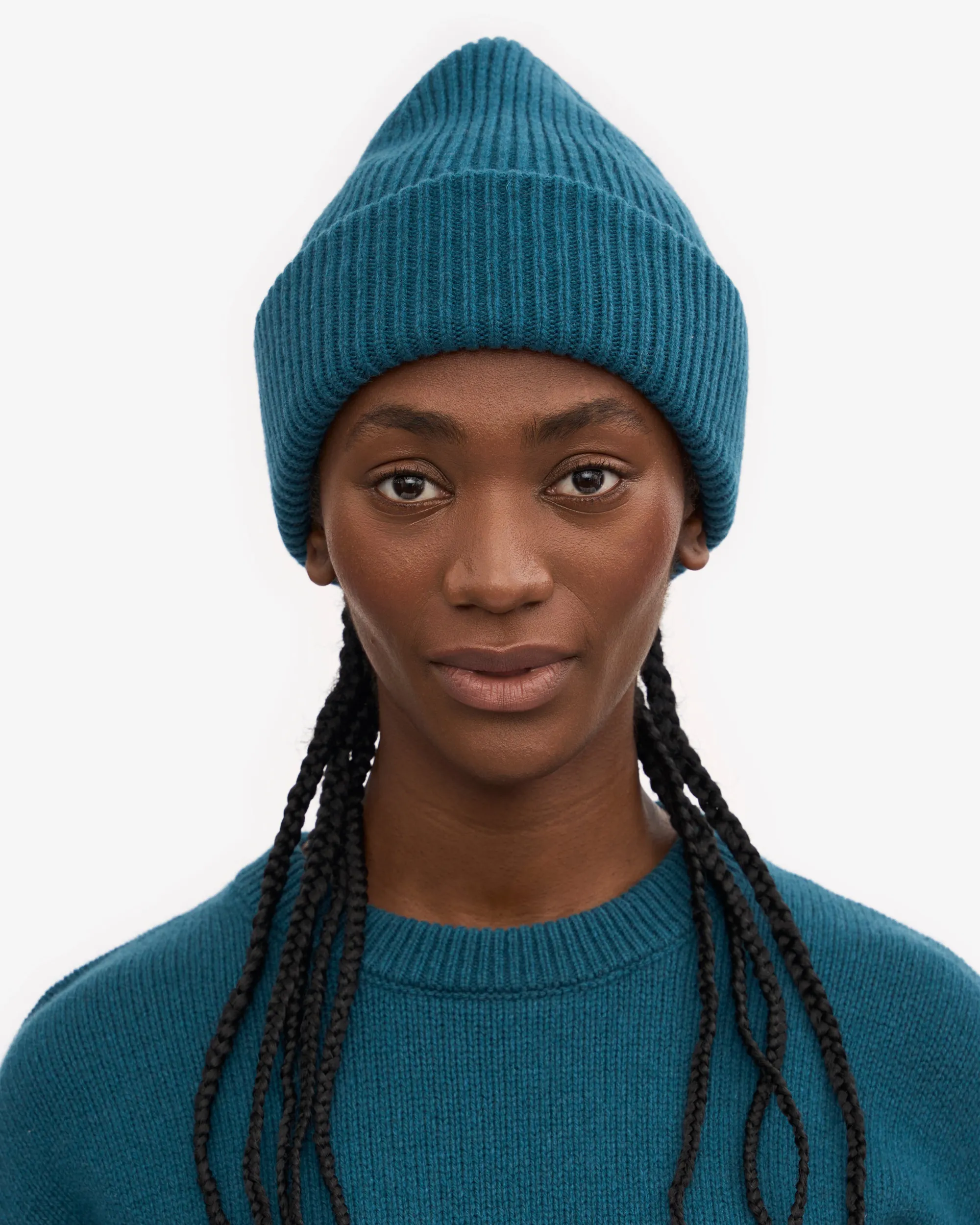 Merino Wool Hat - Ocean Green