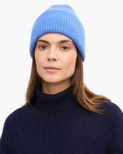 Merino Wool Hat - Pacific Blue