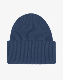 Merino Wool Hat - Petrol Blue