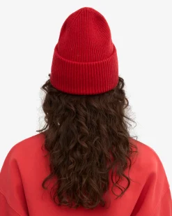 Merino Wool Hat - Scarlet Red