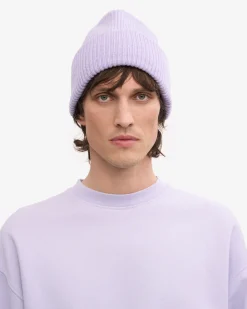 Merino Wool Hat - Soft Lavender