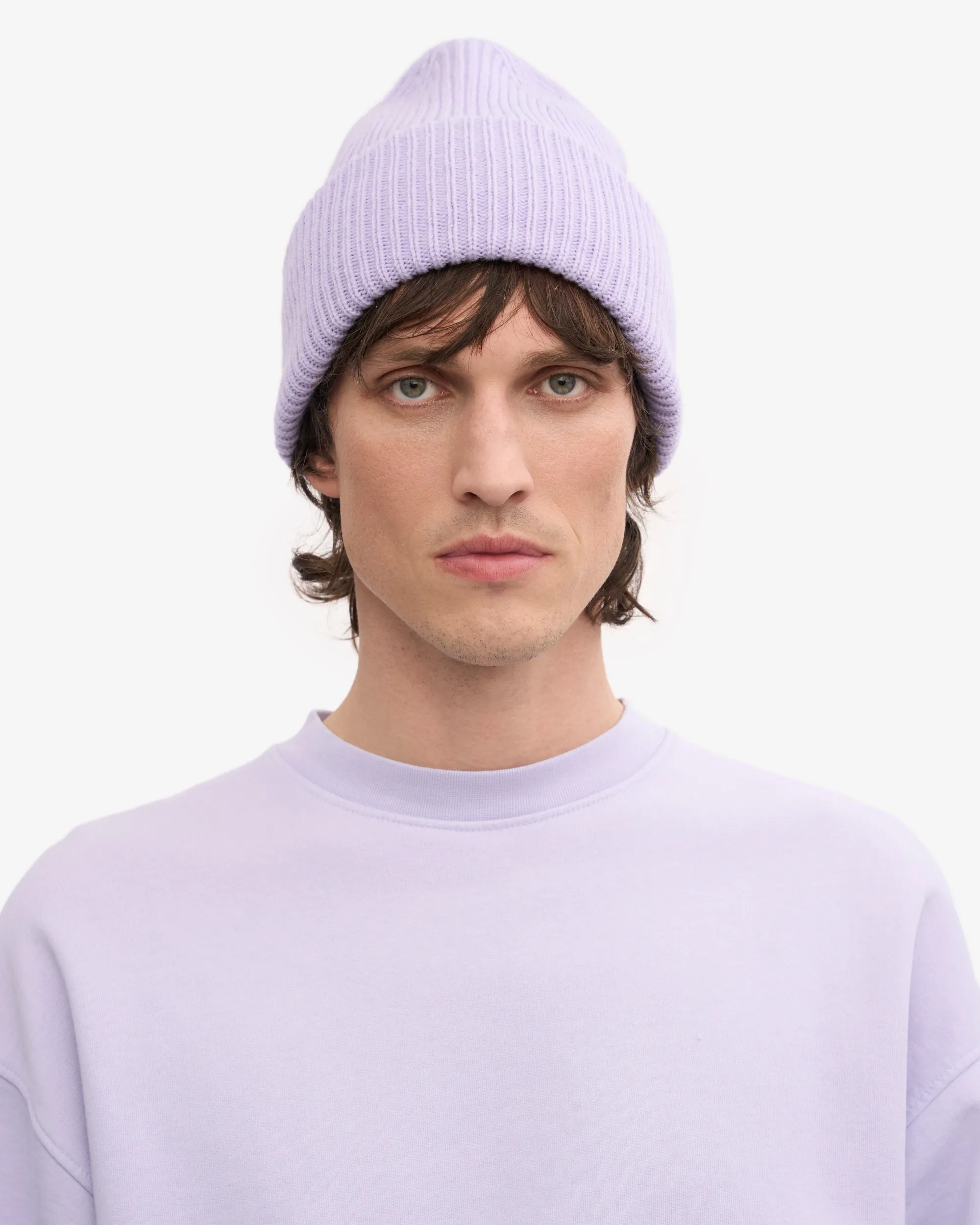Merino Wool Hat - Soft Lavender