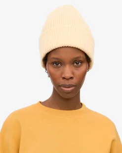 Merino Wool Hat - Soft Yellow