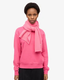Merino Wool Scarf - Bubblegum Pink