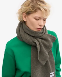 Merino Wool Scarf - Dusty Olive