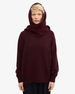 Merino Wool Scarf - Oxblood Red