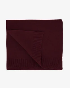 Merino Wool Scarf - Oxblood Red