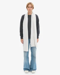 Merino Wool Scarf - Snow Melange