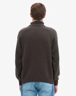Merino Wool Turtleneck - Coffee Brown