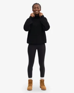 Merino Wool Turtleneck - Deep Black