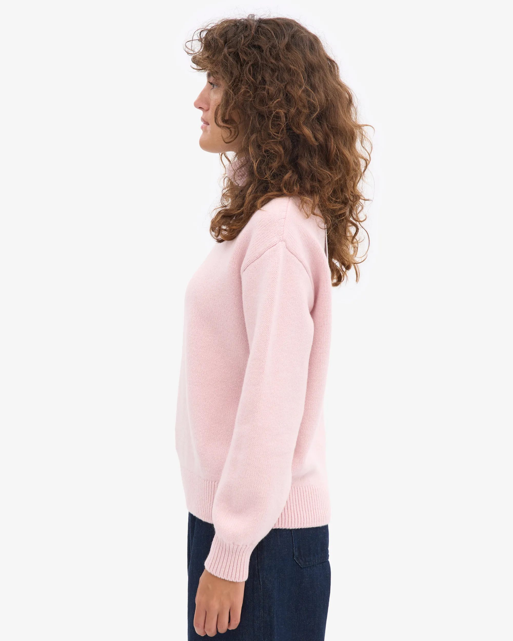 Merino Wool Turtleneck - Faded Pink