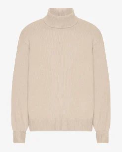 Merino Wool Turtleneck - Ivory White