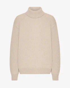 Merino Wool Turtleneck - Ivory White