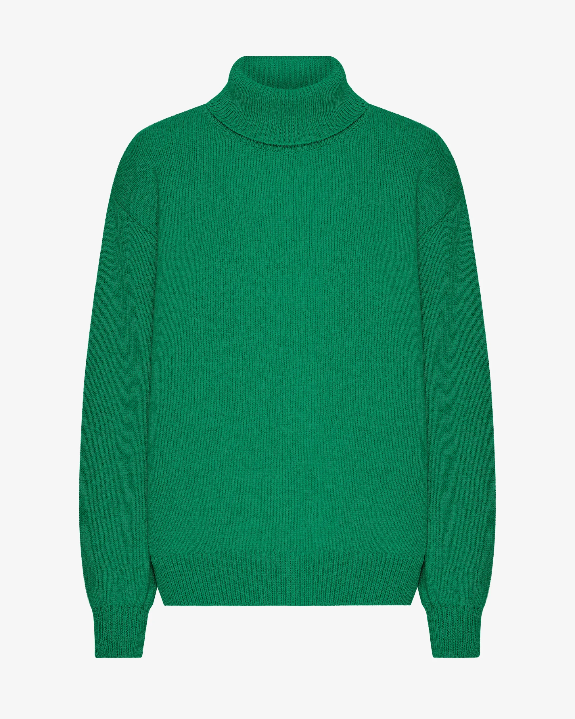 Merino Wool Turtleneck - Kelly Green