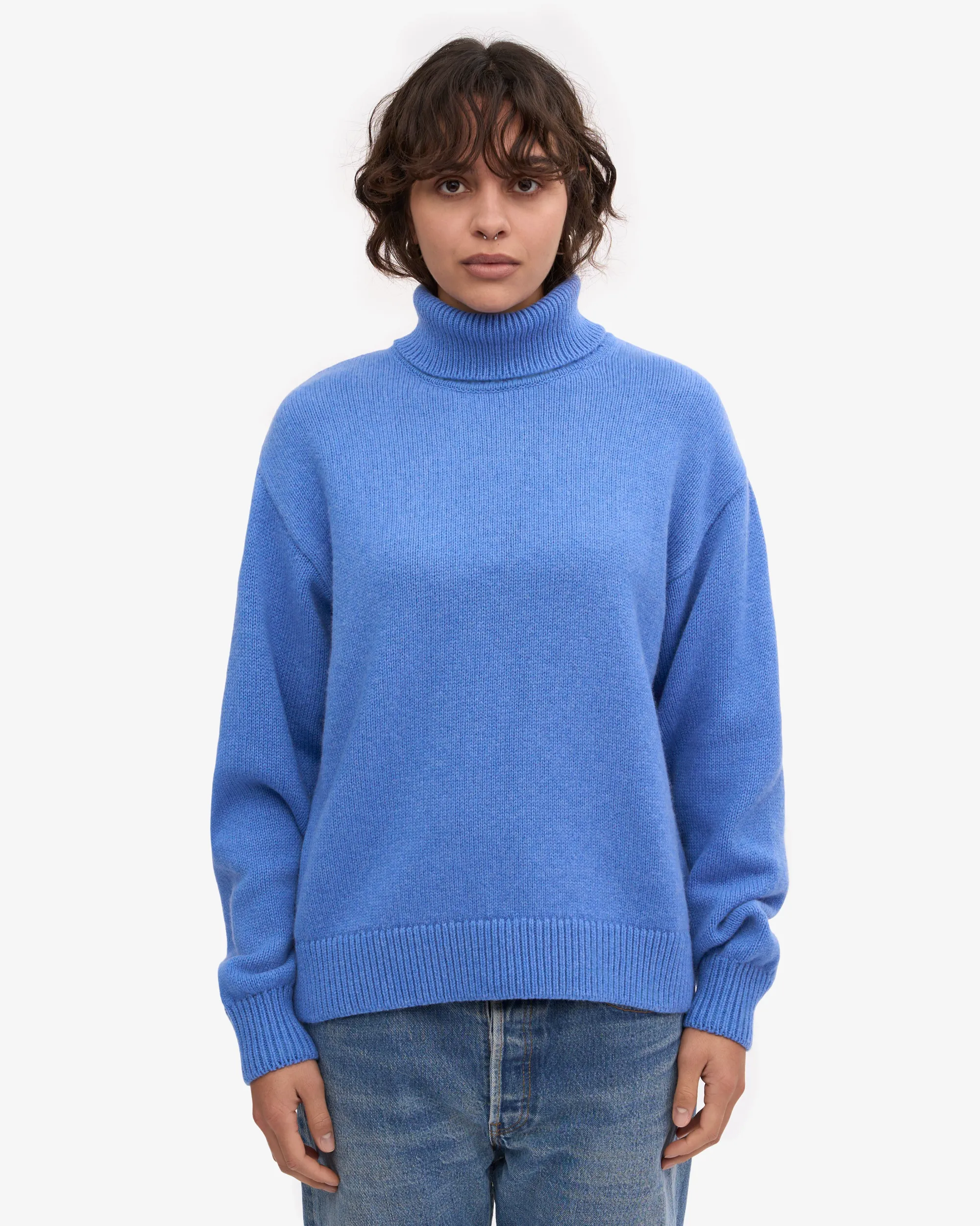 Merino Wool Turtleneck - Scarlet Red