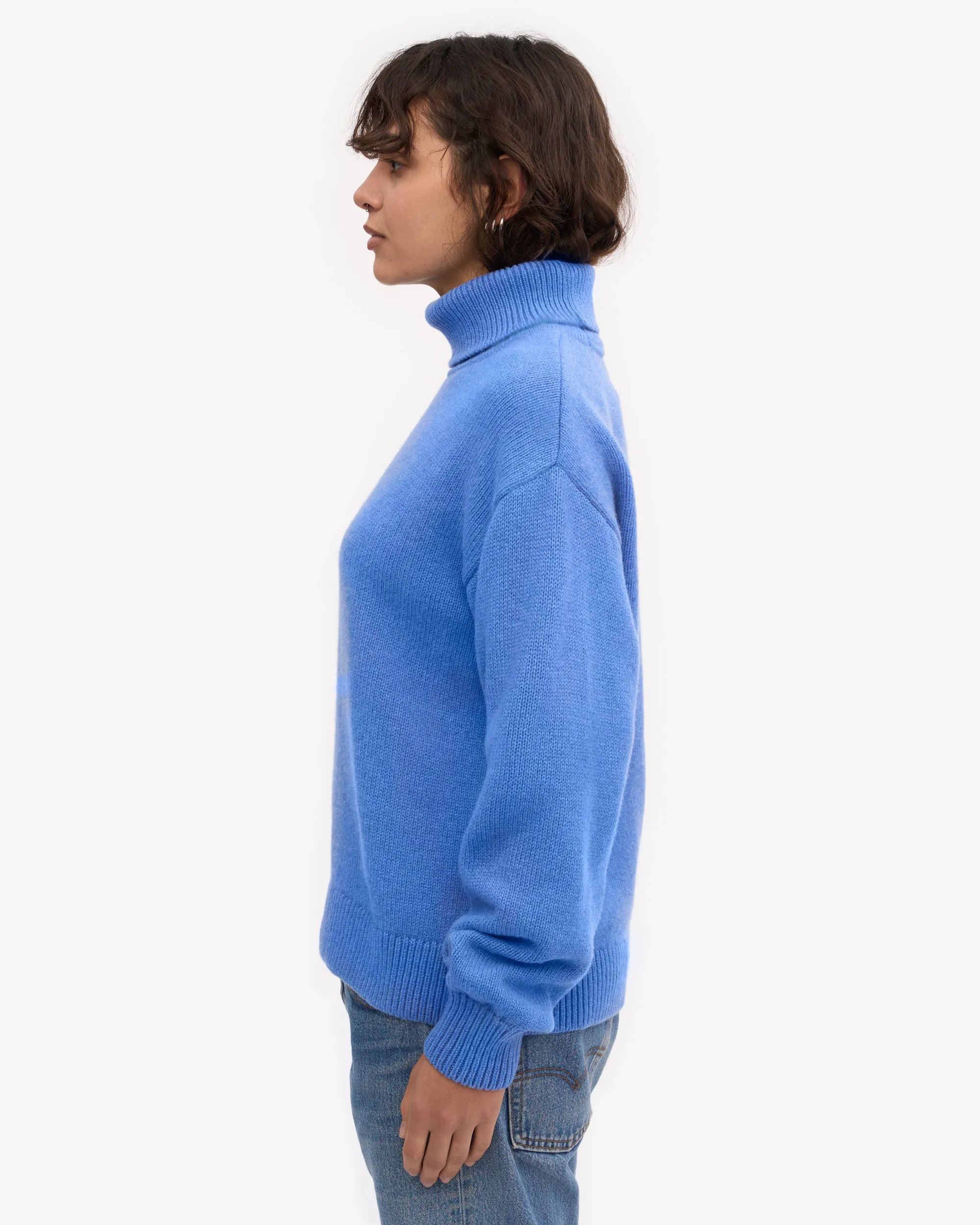 Merino Wool Turtleneck - Scarlet Red