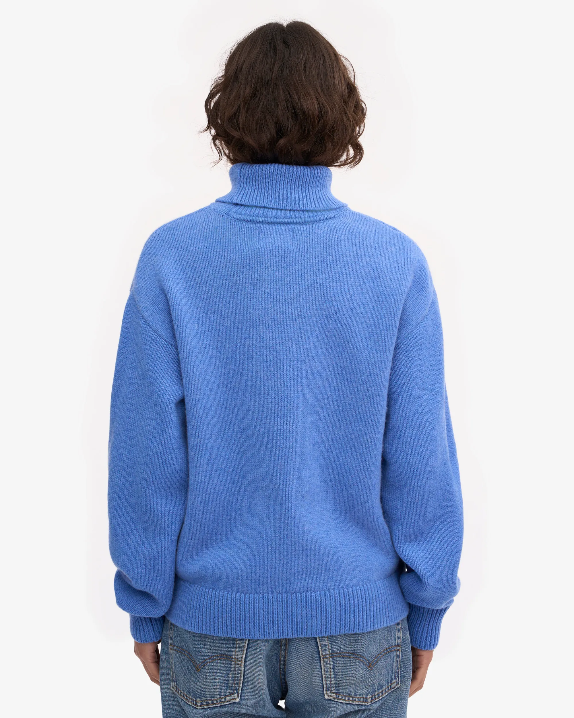 Merino Wool Turtleneck - Snow Melange