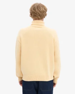 Merino Wool Turtleneck - Soft Yellow