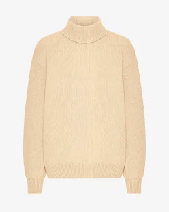 Merino Wool Turtleneck - Soft Yellow