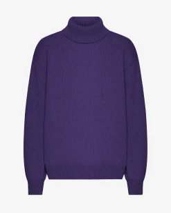 Merino Wool Turtleneck - Ultra Violet