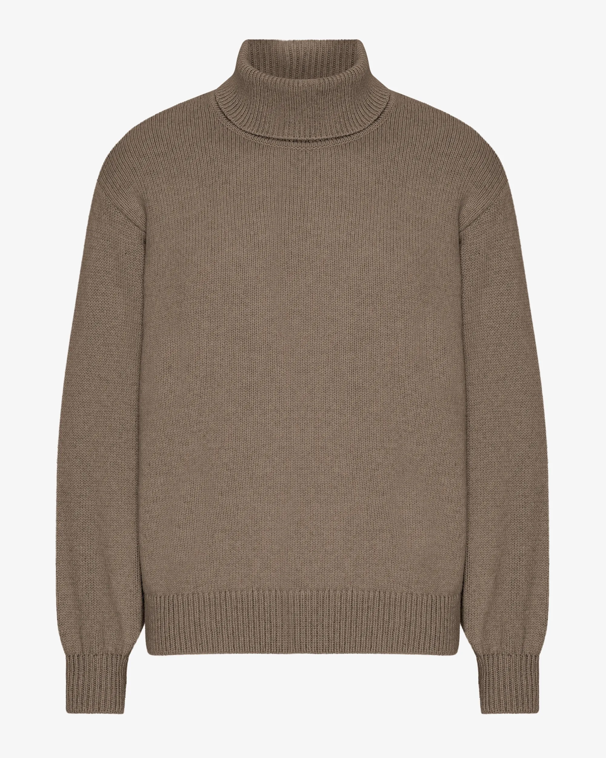 Merino Wool Turtleneck - Warm Taupe