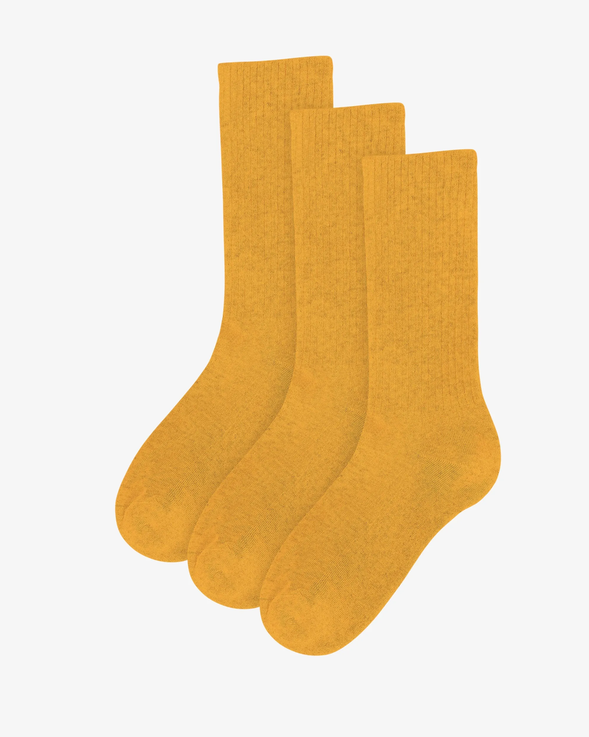 Organic Active Sock - Burned Yellow (3-Pack)