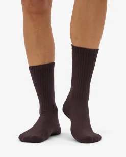 Organic Active Sock - Coffee Brown (3-Pack)